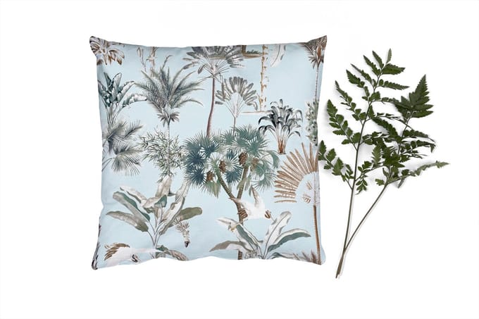 Sierkussens - Kussentjes Woonkamer - 40x40 cm - Bladeren - Monstera - Jungle - Tropical