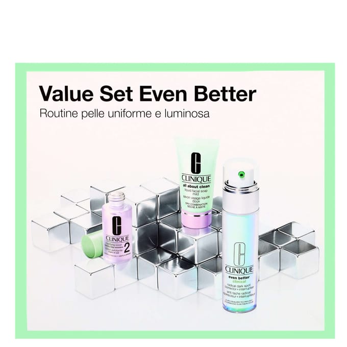 Clinique Beauty Routine Anti Stains Set 90 ml - Even Better Serum 30ml/AAC Soap Mild 30ml (promo)/Clarifying Lotion 2 30ml (promo)
