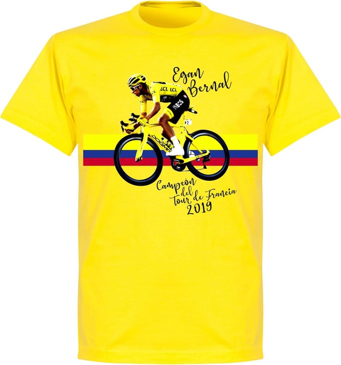 Egan Bernal T-Shirt - Geel - XL