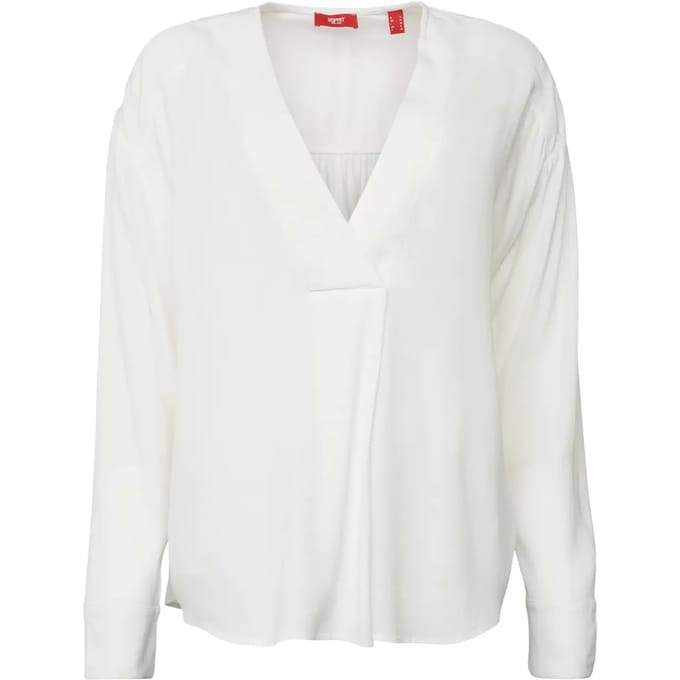 Damesblouse met v-hals Esprit