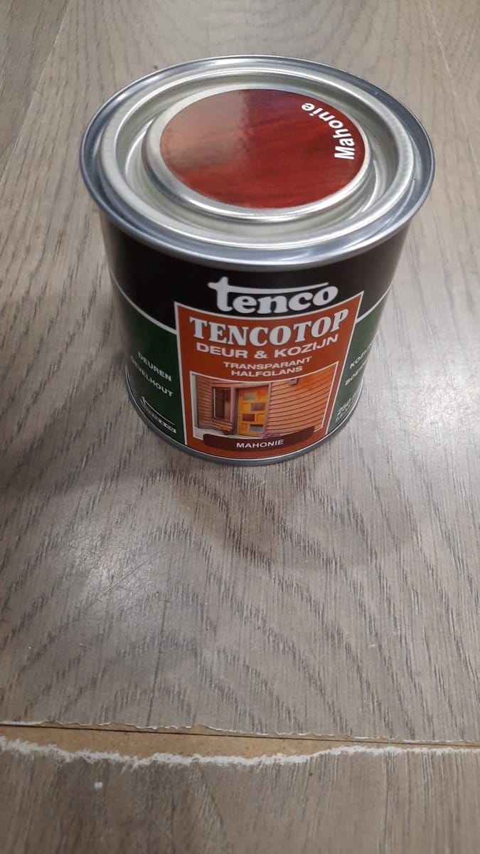 tenco tencotop deur en kozijn transparant 209 mahonie 0.25 ltr
