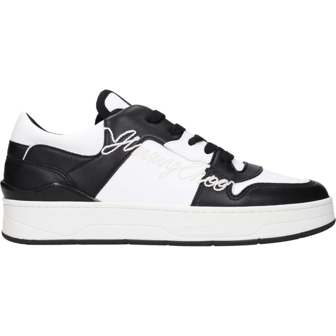 Jimmy Choo Zwarte Leren Sneakers