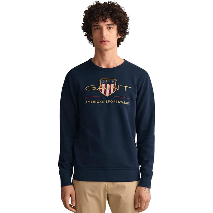 Gant Heren Archive Shield Crew Hals Sweatshirt