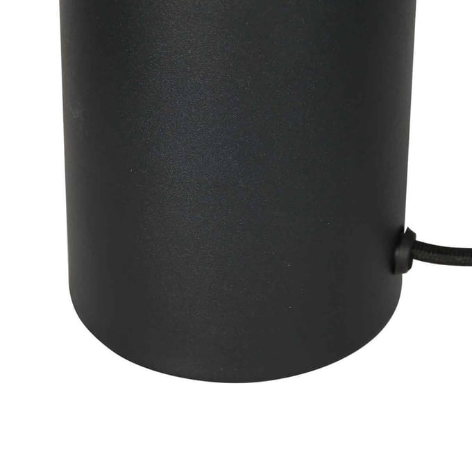 Tafellamp - naturel zwart - Silva - bamboe metaal - Ø 9cm - E27 - 4499ZW - Steinhauer