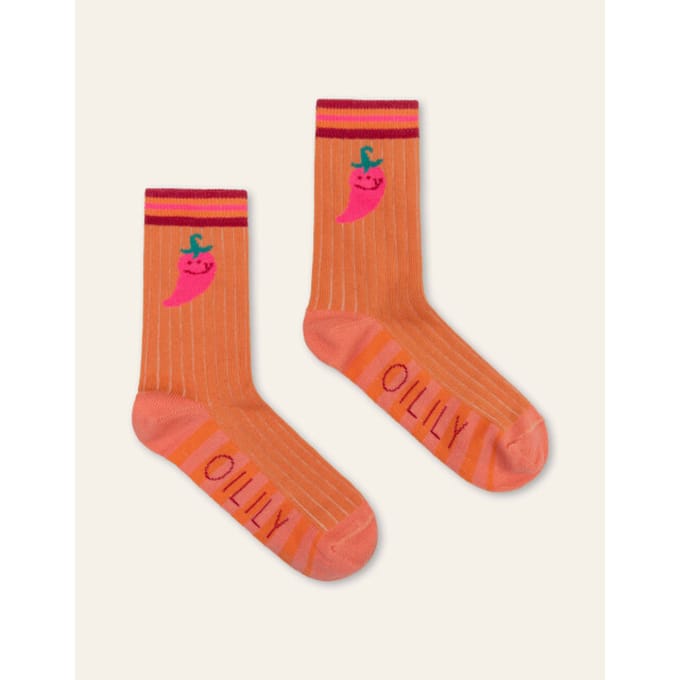 Oilily Mitspepper Sokken- maat35-38 Crabapple