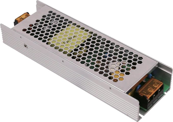 Transformator 220V 24V 200W IP20 DC 8,33A - Aluminium - SILUMEN