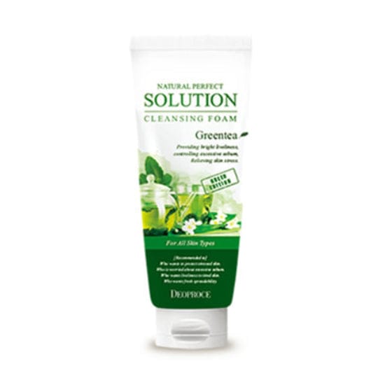 Deoproce Natural Perfect Solution Reinigingsschuim Groene Thee 170g*1St/2St/3St 1Pc beige