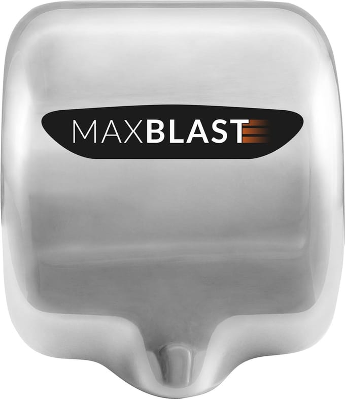 Maxblast handdroger automatisch - zilver - 32cm - hepa-filter