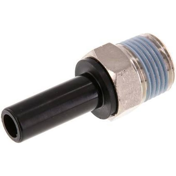 12mm x 1/2'' NPT insteekfitting Messing/PA 66 Buitendraad NBR