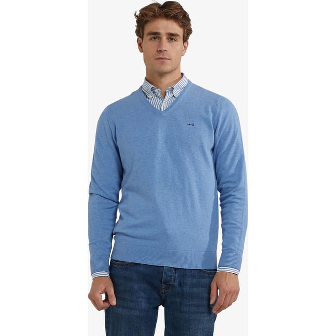 McGregor V-neck Sweater Ice Blue Größe: S | Pullover Outlet | Herren | Blau