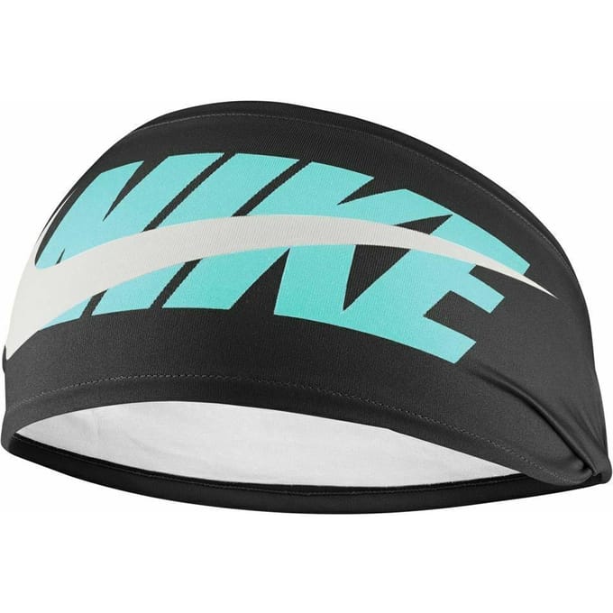 Nike Brede hoofdband (Zwart/Copa Zeil)