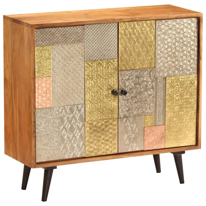vidaXL - Dressoir - 80x30x75 - cm - massief - acaciahout