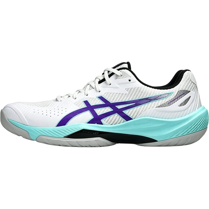 ASICS Beyond FF 2 Badminton Schoenen Heren Lage Top Wit Paars 41.5 blue
