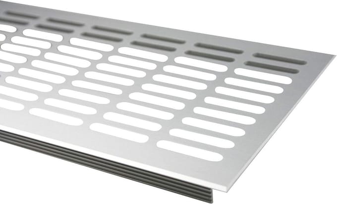 Ventilatierooster Aluminium 130 mm - Diverse Kleuren en Lengtes