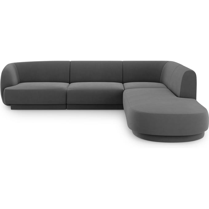 6-zits hoekbank Miley rechts velvet | Micadoni Limited Edition