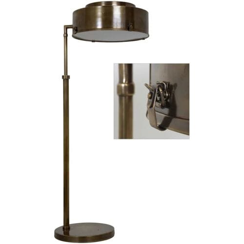 KS Verlichting Vloerlamp Rex Antiek Messing