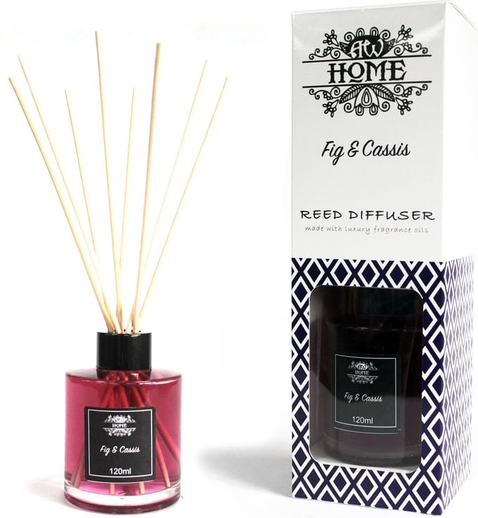 AW Geurstokjes - Vijg & Cassis - 120ml - Aromatische Riet Diffuser - Aromatherapie
