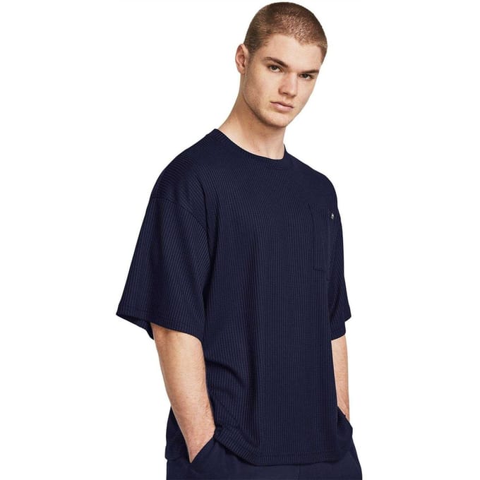 Under Armour Heren Rival Wafel T-shirt (Blauw)