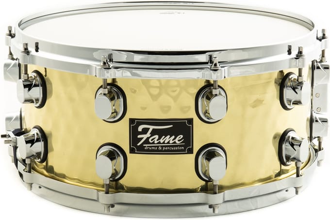 Fame FSB-65 Hammered Brass Snare 14"x6,5" - Snaredrum