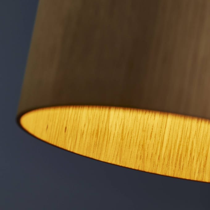 FRANDSEN Hanglamp FM 1954, eikenhout, Ø 16 cm, hout
