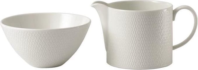 Wedgwood - Gio Melk & Suiker Set - Wit
