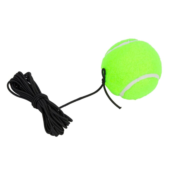 Tennisbal voor beginners, trainingsbal met 4M elastische rubberen snaar voor individuele training green