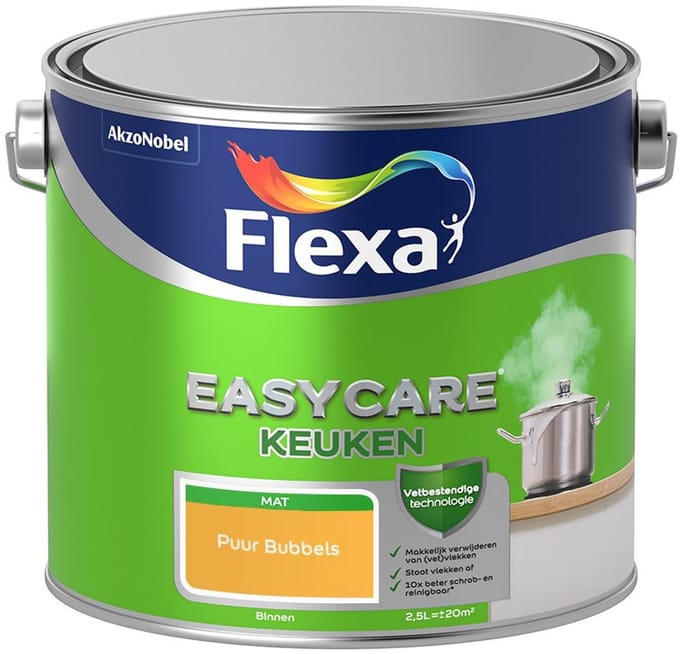 Flexa - Easycare Keuken - Puur Bubbels - Mengverf - 2,5 L