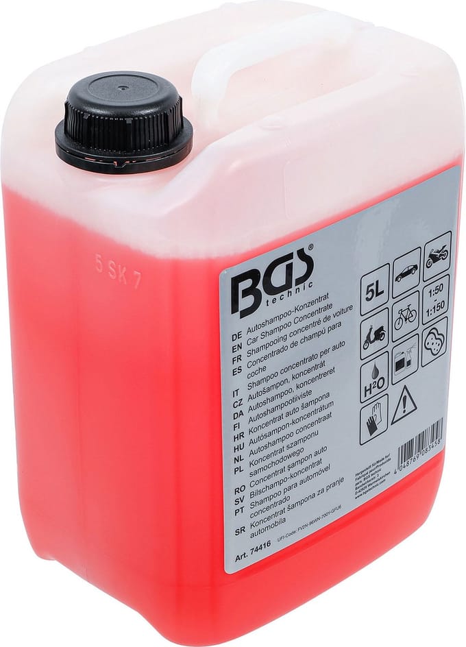 BGS Autoshampoo-concentraat rood 5 l - 74416