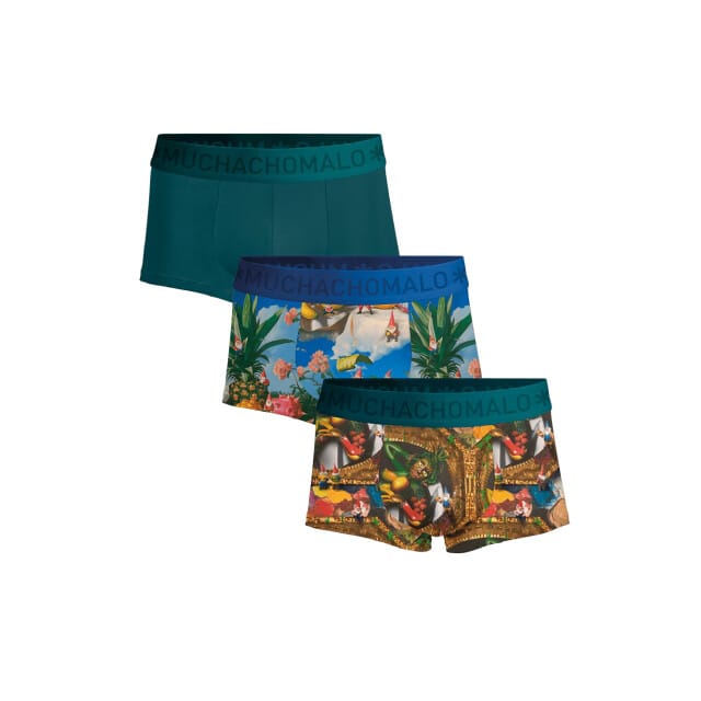 Muchachomalo Heren Trunks - 3 Pack - Maat M - 95% Katoen - Mannen Onderbroek