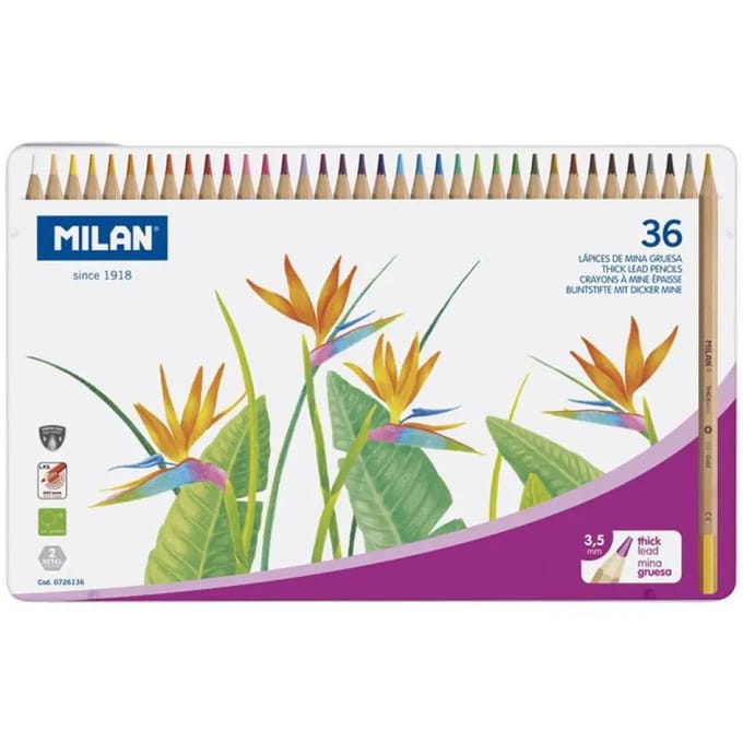 Set van 36 kleurpotloden Milan Milán