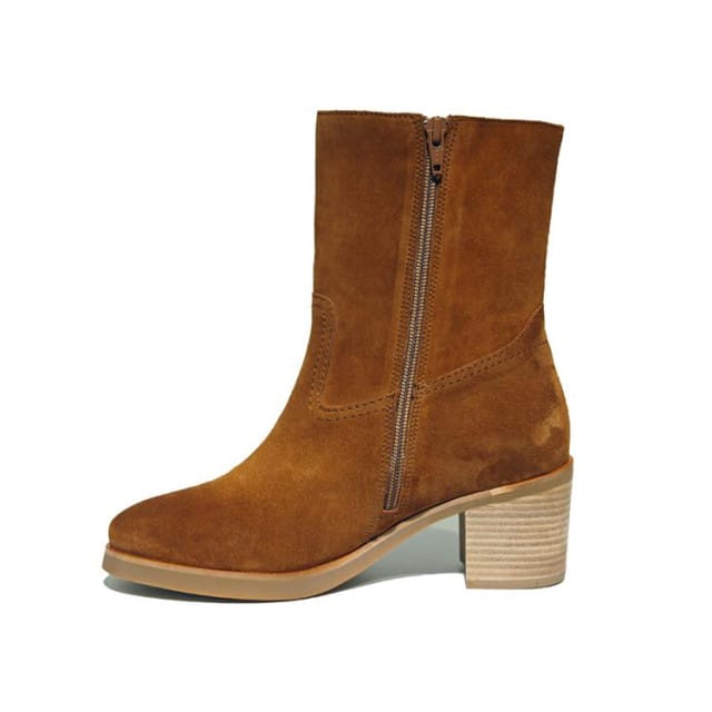 Dames Enkellaars Aqa A8477-a51 Greasy Brandy Cognac - Maat 39