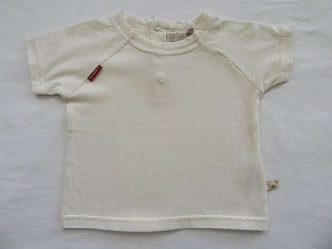 Noukie's - T shirt - Korte mouwen - Unie - Ecru - 12 maand 74