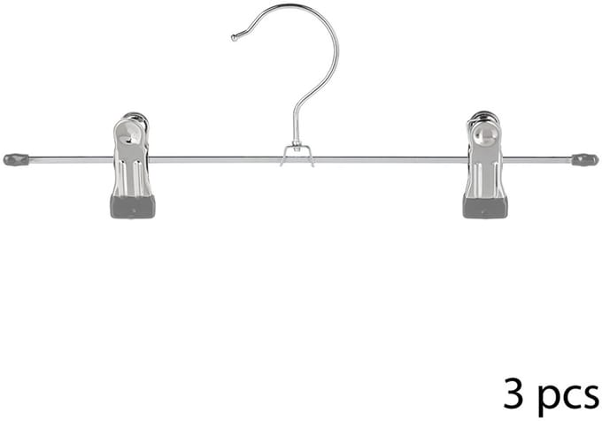 Kledinghangers - 3x - metaal - 30 x 11 cm - kledingkast/kleerhangers
