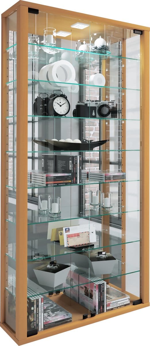 Vitrinekast Hangende vitrinekast Vitrosa Maxi spiegel van glas