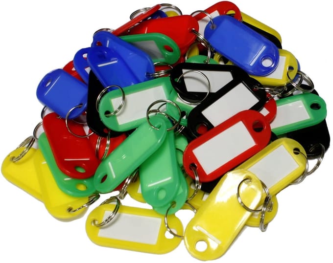 Verotech - Ringen met Label - 10 stuks - Kleur: Meerkleurig
