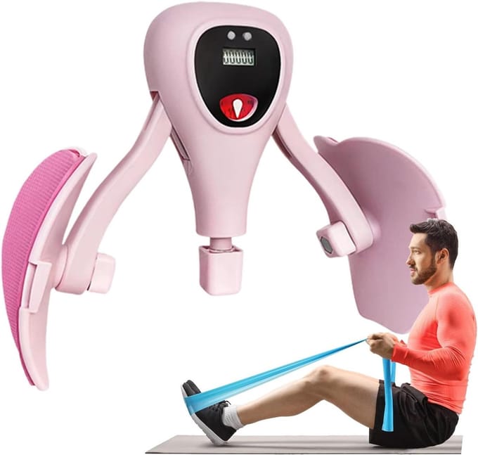 Dijspier Trainer - Been Toning Tool - Thuis Trainen - Instelbare Weerstand - 33x25.5cm - Roze