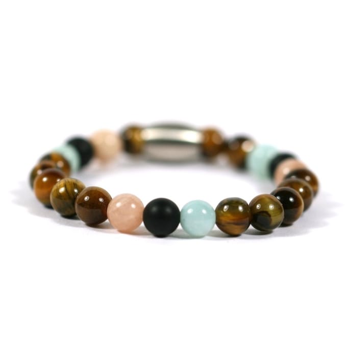 IbizaMen KIDS - jongens - armband - edelsteen - mix - 6mm - 14cm