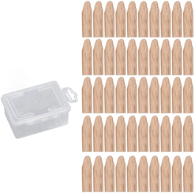 Houtpluggen Set - Zakgatstops - Houtbewerking Projecten - Duurzaam Houtmateriaal - 50 Stuks
