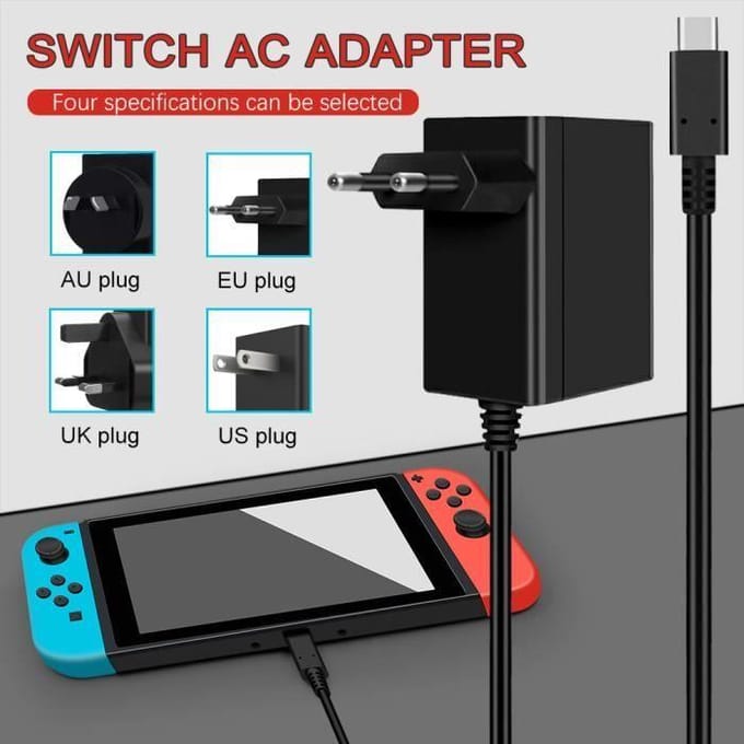 Chargeur adaptateur secteur - Nintendo - Switch - 15V - 2,6A - USB Type-C