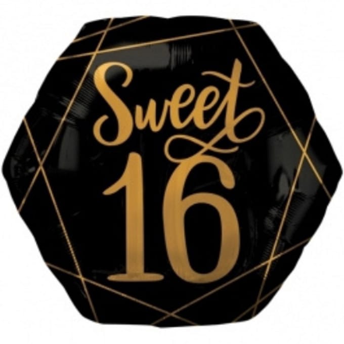 Folieballon Sweet 16 58cm