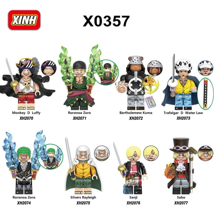 X0352 0353 0356 G0171 Kt1013 One Piece Bouwsteen Speelgoed