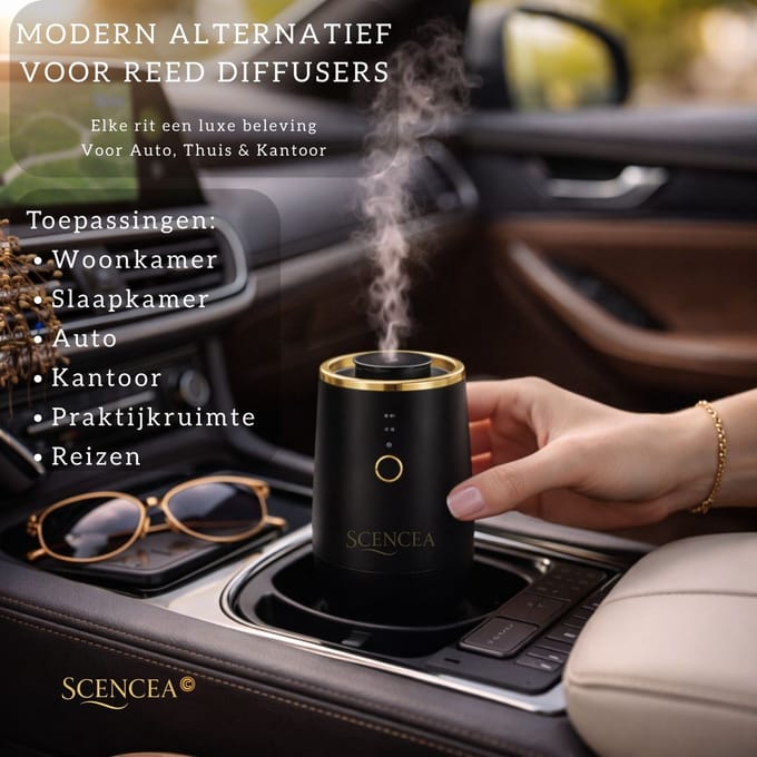 Scencea One – Luxe Auto Parfum – Auto Geur – Luchtverfrisser Auto – Cadeautip – Voor Thuis & Onderweg