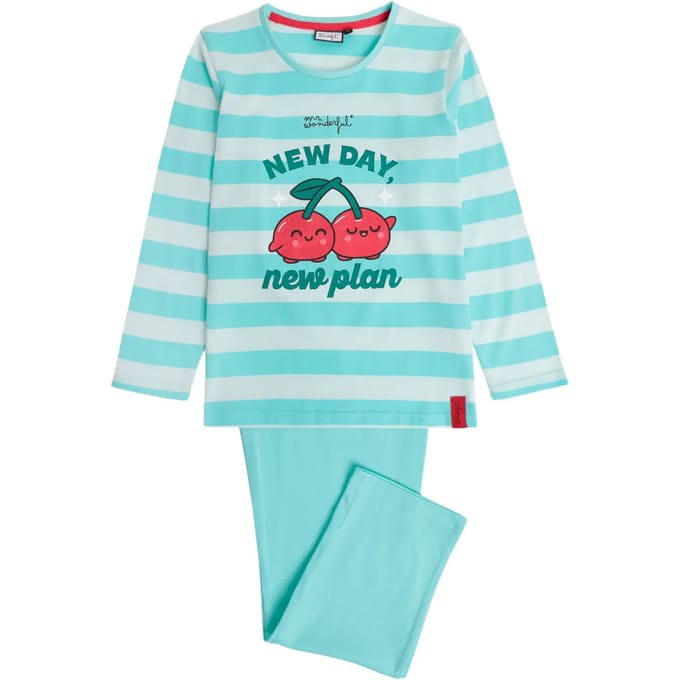 Pyjama-sets Admas Pyjama broek top lange mouwen New Day Plan