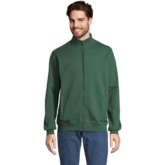 SOLS Cooper Full Zip jas voor volwassenen (Fles groen)