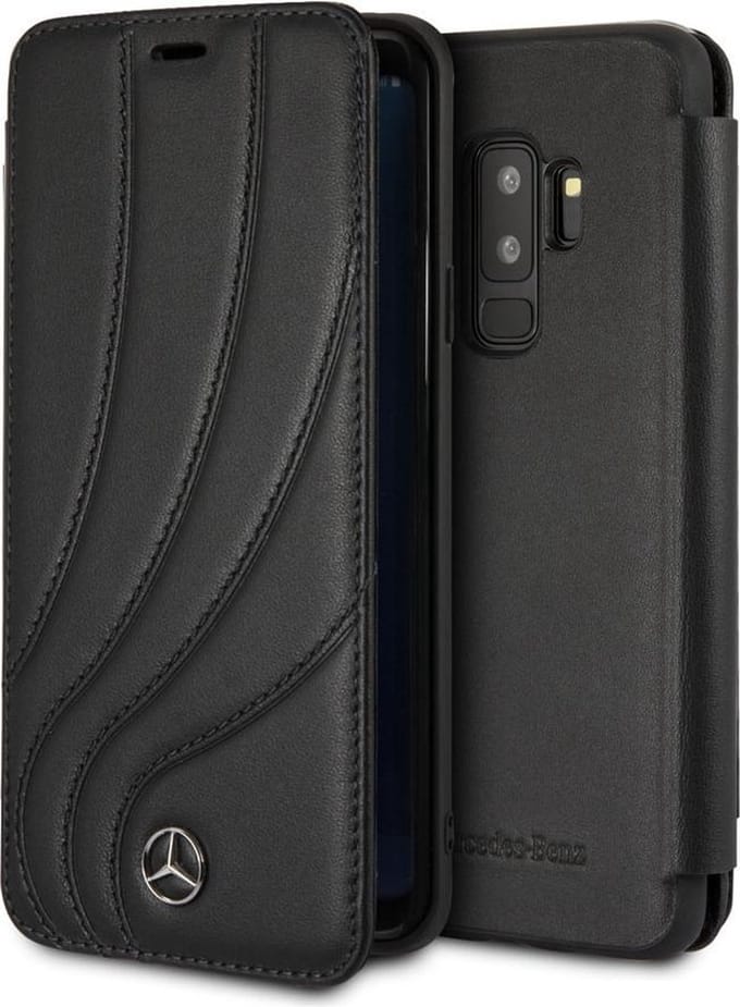 Samsung Galaxy S9+ hoesje - Mercedes-Benz - Zwart - Leer