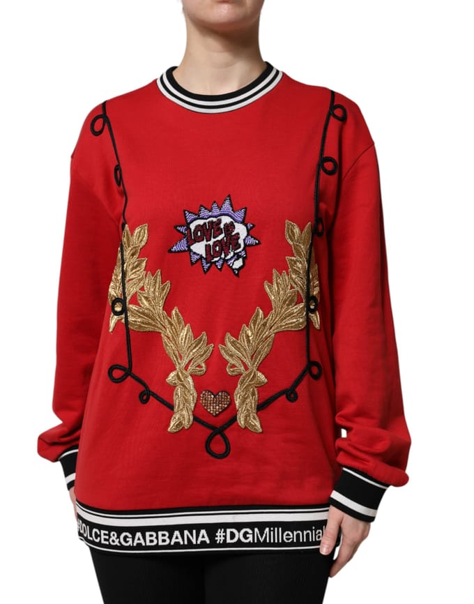 Geborduurd Crew Neck Sweatshirt