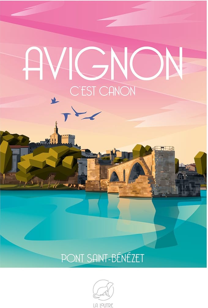 La Loutre AVIGNON c'est Canon - Pont Saint-Bénézet - 1,000 pieces.