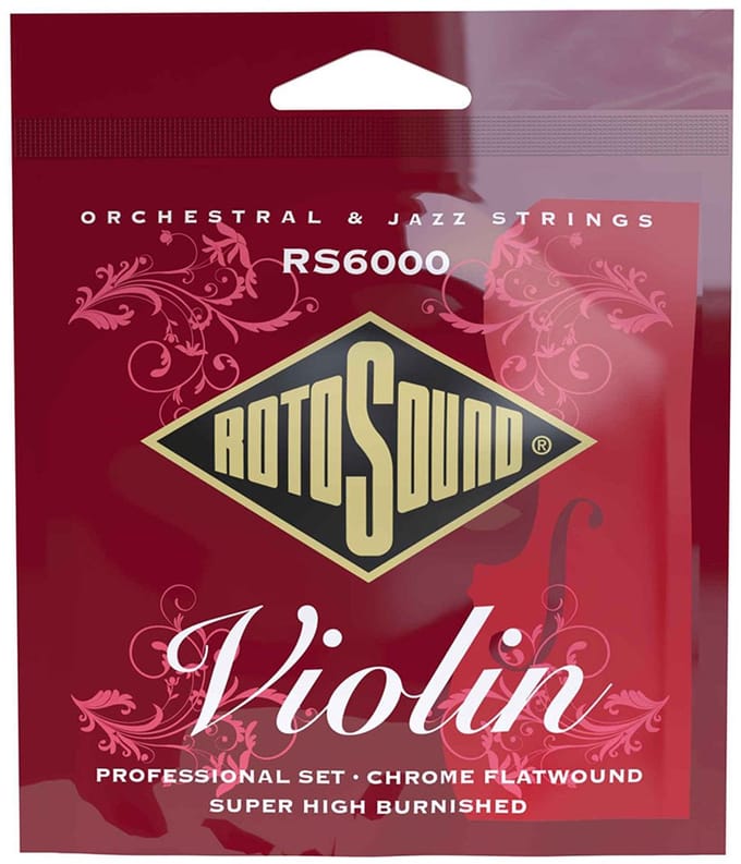 Rotosound RS6000 Chrome Flatwound Vioolsnaren 4/4e Viool