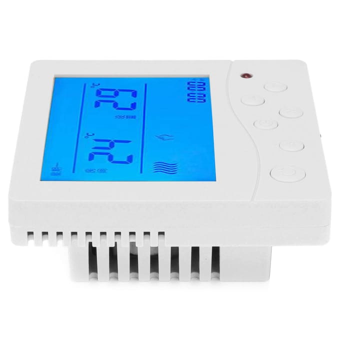Fancoil Centrale Airconditioning Thermostaat Intelligente LCD Temperatuurregelaar Thermostaatschakelaar blue