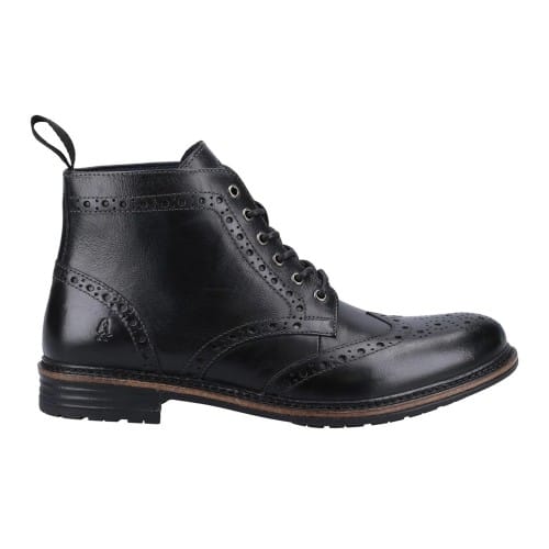 Hush Puppies Heren Joshua Leren Enkelboots (Zwart)